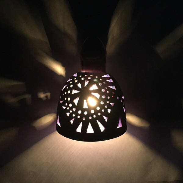 round night light with sun and double dragonfly