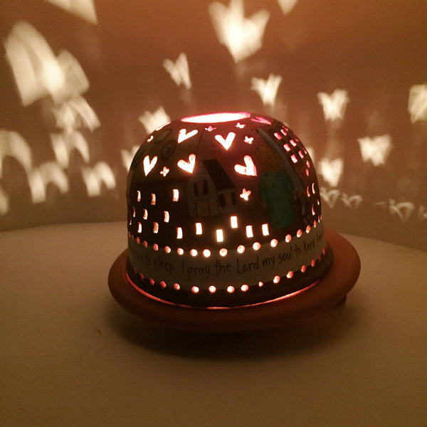 StarLight night lamp/ now I lay me down to sleep....pink