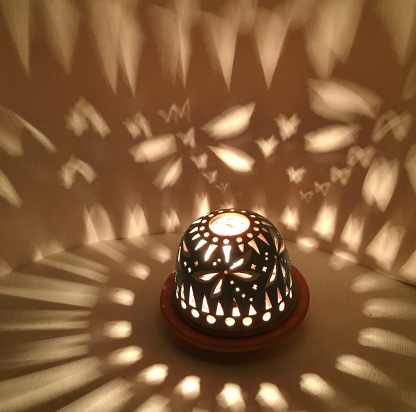 StarLight night lamp/ four dragonflies on aqua