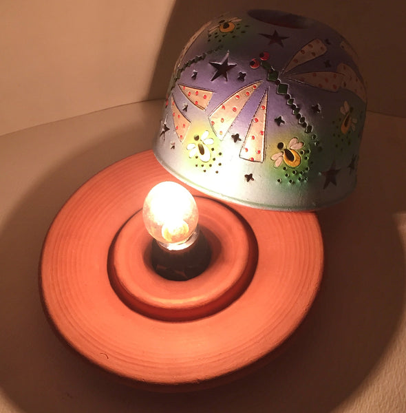 StarLight night lamp/dragonflies with fireflies/light blue