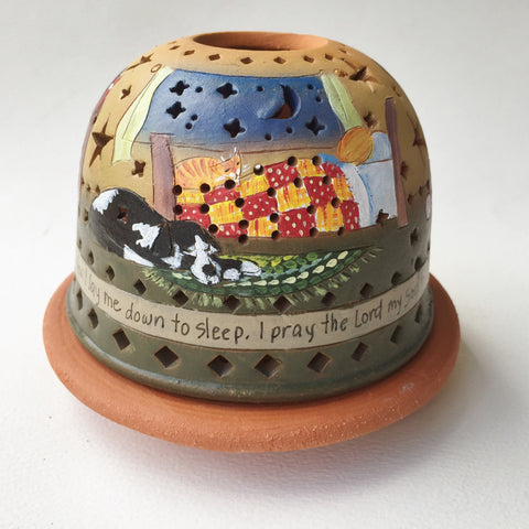 Starlight night lamp/Now I lay me down to sleep/with dog