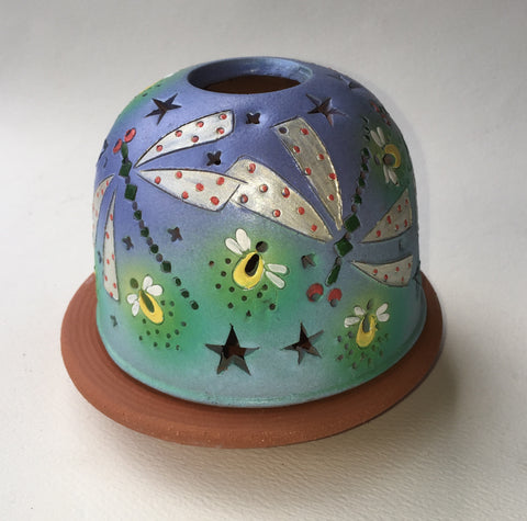 StarLight night lamp/dragonflies with fireflies/light blue