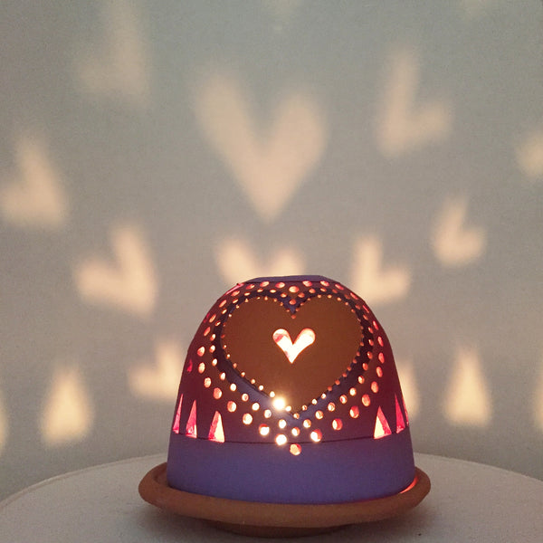 sending love heart luminary 9