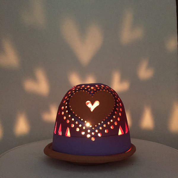 sending love heart luminary 2