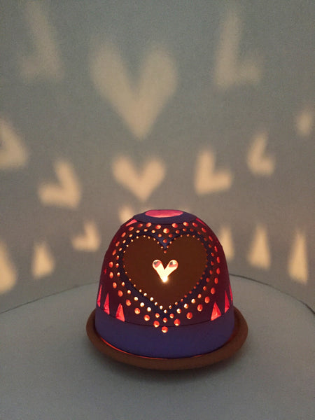 sending love heart luminary 4