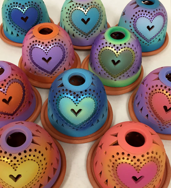 sending love heart luminary 10