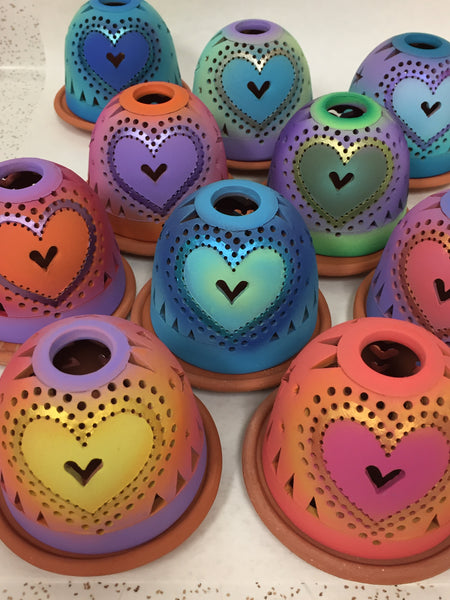 sending love heart luminary 4