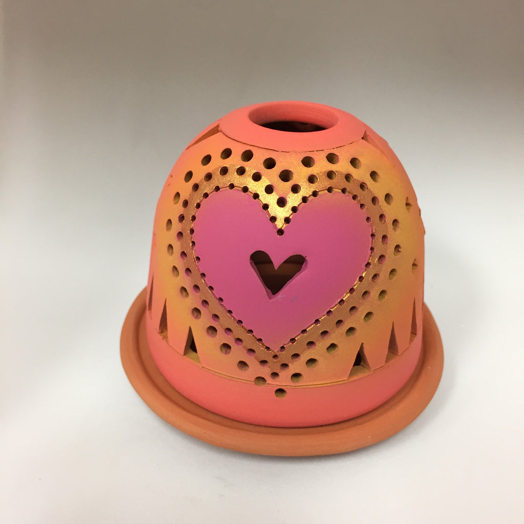 sending love heart luminary 4