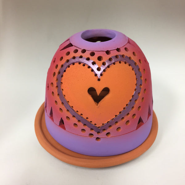 sending love heart luminary 6